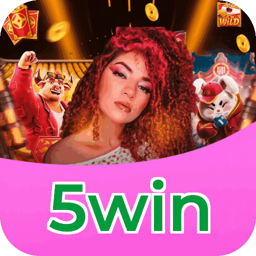 Interface do aplicativo 5win mostrando jogos disponíveis no iOS e Android
